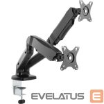 Teleri kinnitus Raidsonic  ICY BOX IB-MS304-T, Monitor stand with desk mounted base, for two screens, size up to 27'' 