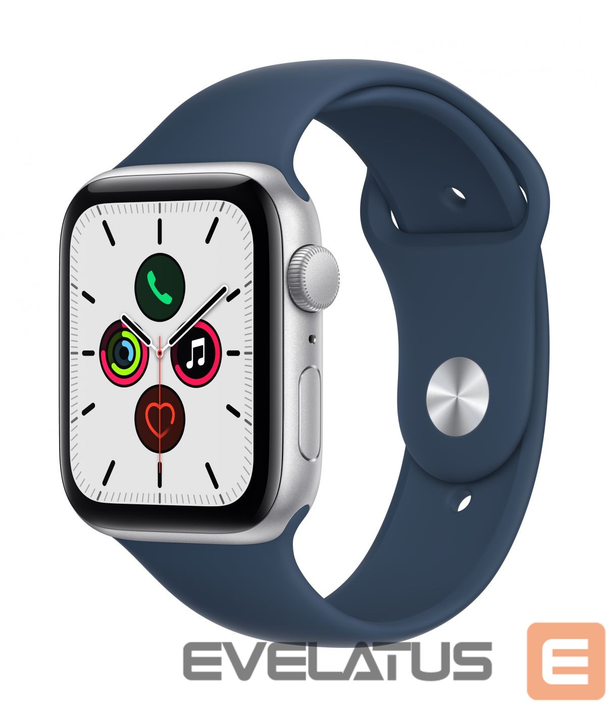 Nutikell Apple Watch SE GPS 44mm Silver Aluminium Case with Sport Band Abyss Blue