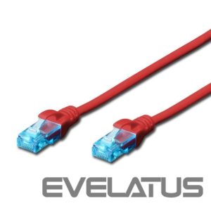 Üleminek Digitus  CAT 5e U-UTP Patch cord, PVC AWG 26/7, Modular RJ45 (8/8) plug, 0.5 m, Red 