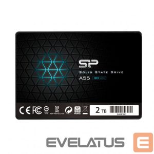 Kõvaketas SSD Silicon power  Ace A55 2000 GB, SSD form factor 2.5", SSD interface SATA III, Write speed 530 MB/s, Read speed 560 MB/s 