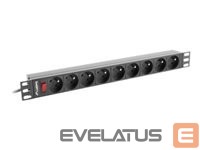 Kaabel Lanberg  LANBERG PDU-09E-0300-BK Lanberg PDU 1U 1 