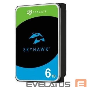 Kõvaketas HDD SeaGate  HDD||SkyHawk|6TB|SATA|256 MB|5400 rpm|Discs/Heads 4/8|3,5"|ST6000VX009 