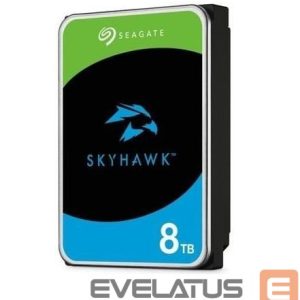 Kõvaketas HDD SeaGate  HDD||SkyHawk|8TB|SATA|256 MB|5400 rpm|Discs/Heads 4/8|3,5"|ST8000VX010 