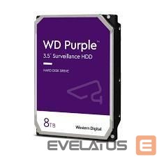 Kõvaketas HDD Western Digital  HDD||Purple|8TB|SATA 3.0|256 MB|5640 rpm|3,5"|WD85PURZ 