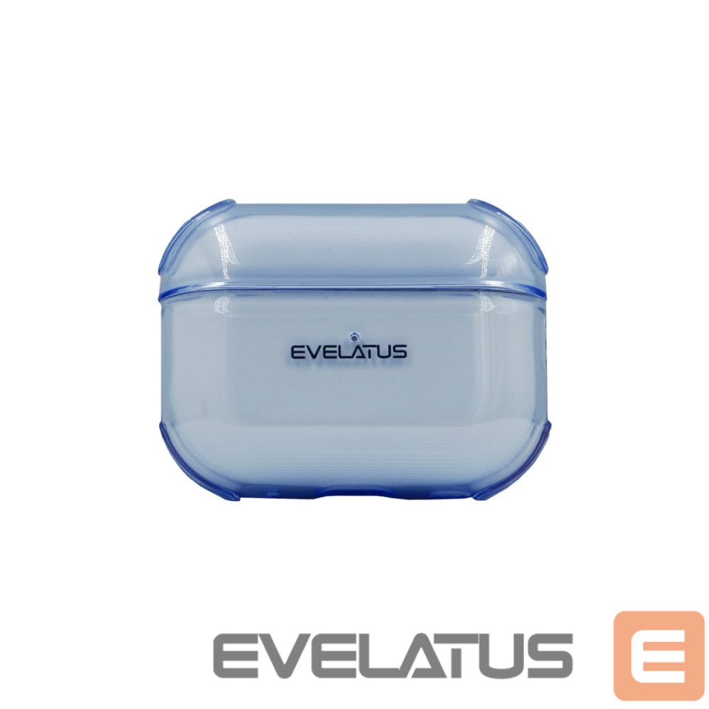 Korpus kõrvaklappidele Evelatus Apple AirPods 4 TPU Protective Case Transparent Blue