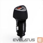 Autolaadijad Veger  CC50 Rigorous PD38W (1A1C) car charger Black