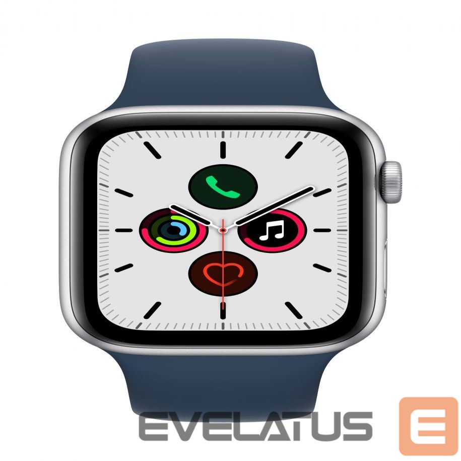 Nutikell Apple Watch SE GPS 44mm Silver Aluminium Case with Sport Band Abyss Blue