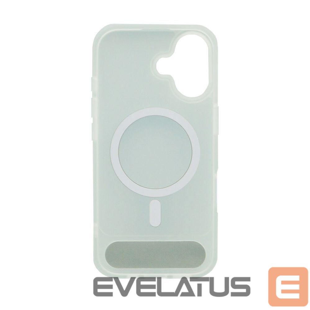 Tagakaaned Evelatus Apple iPhone 17 Rubber Coated MagSafe With Stand Case Silver