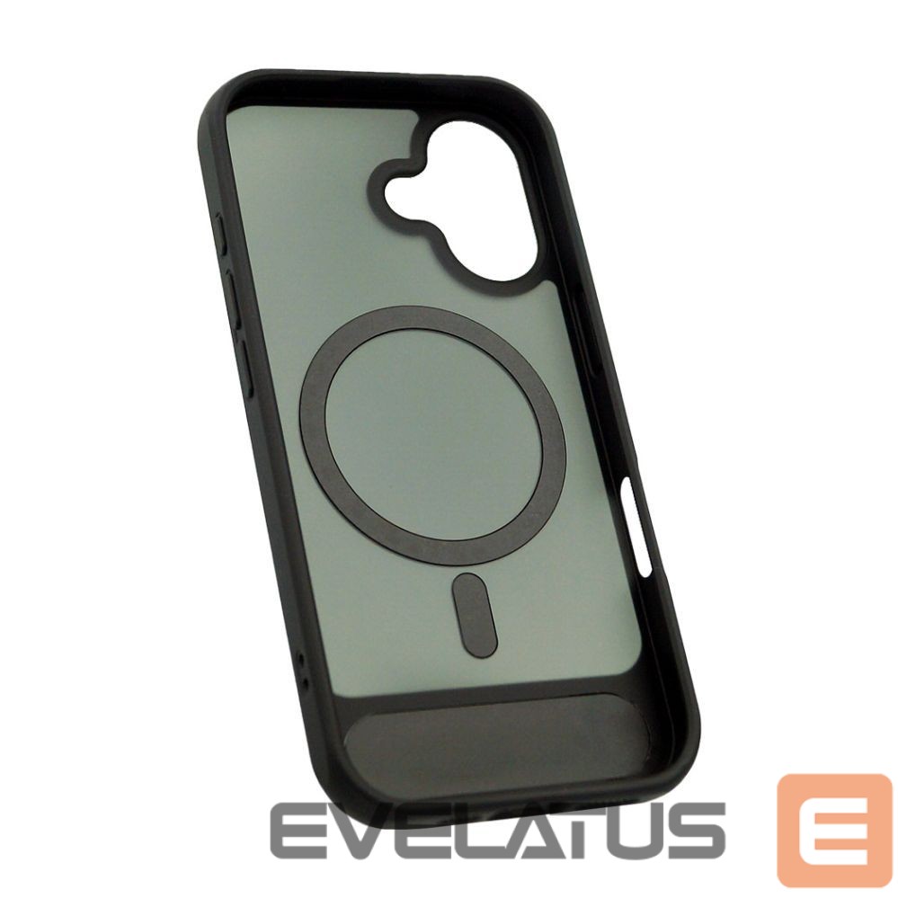 Tagakaaned Evelatus Apple iPhone 17 Rubber Coated MagSafe With Stand Case Black