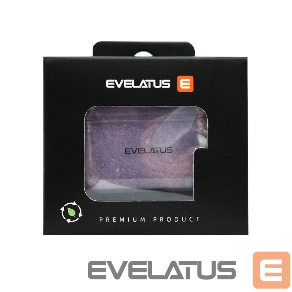 Korpus kõrvaklappidele Evelatus Apple AirPods Pro TPU Protective Case Transparent Purple