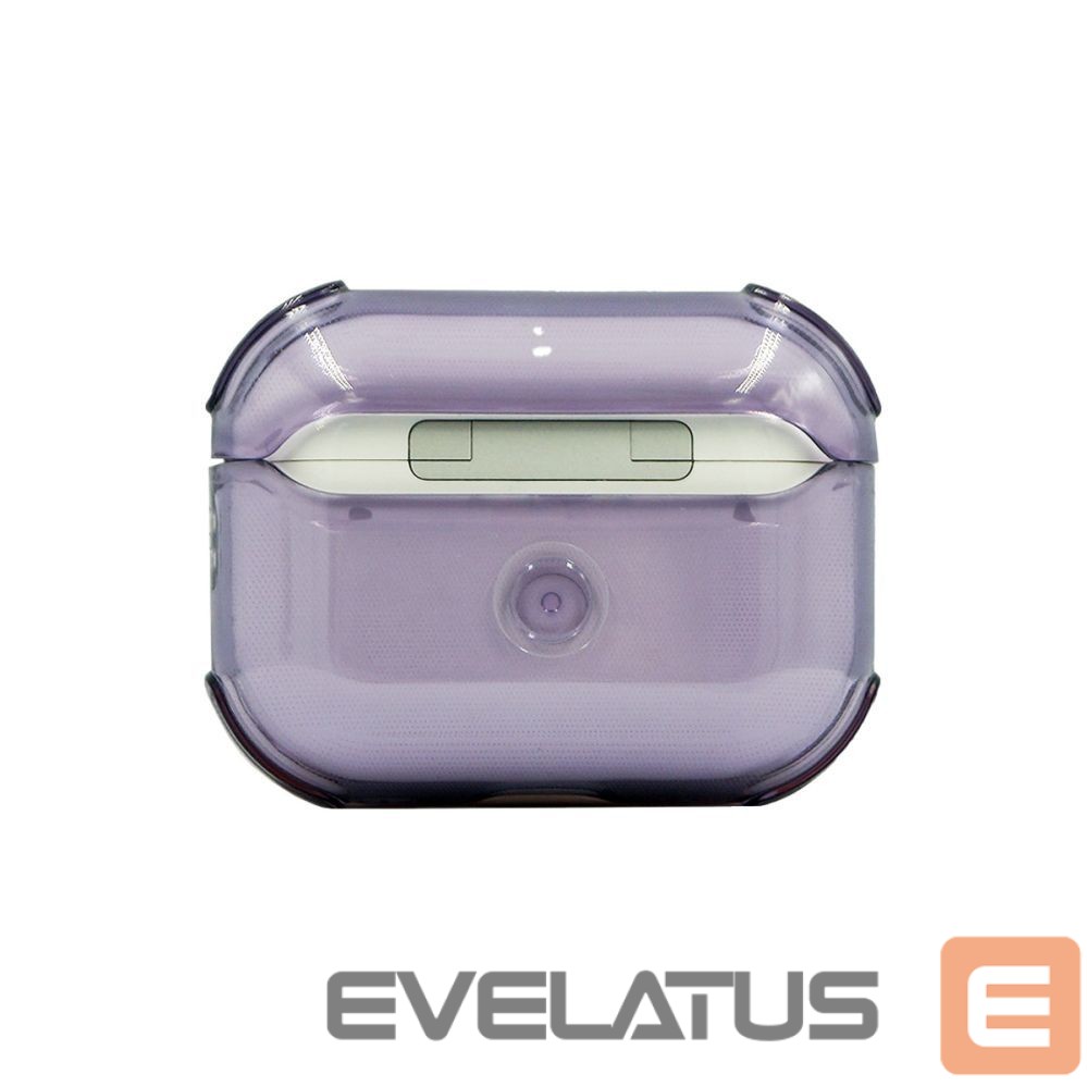 Korpus kõrvaklappidele Evelatus Apple AirPods Pro 2 TPU Protective Case Transparent Purple