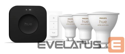 LED pirn Philips Hue WCA GU10 3KIT sw Pro EU |