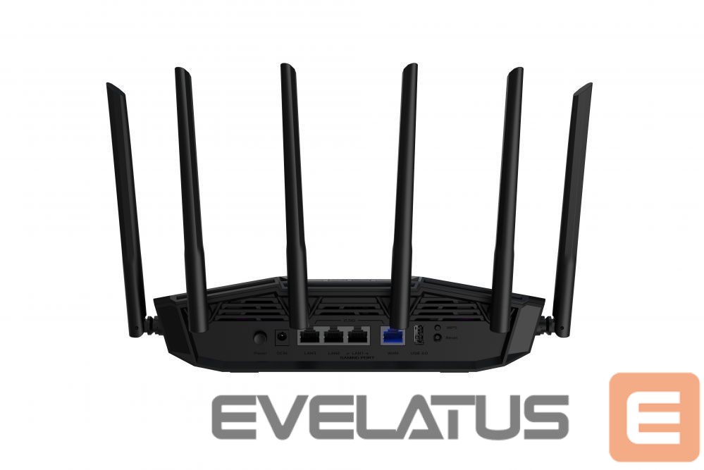 Ruuterid Asus | Dual Band WiFi 7 Extendable Gaming Router | TUF Gaming BE6500 | 802.11be | 6500 Mbit/s | Ethernet LAN (RJ-45) ports 4 | Mesh Support Yes | MU-MiMO Yes | Antenna type External fixed | 1