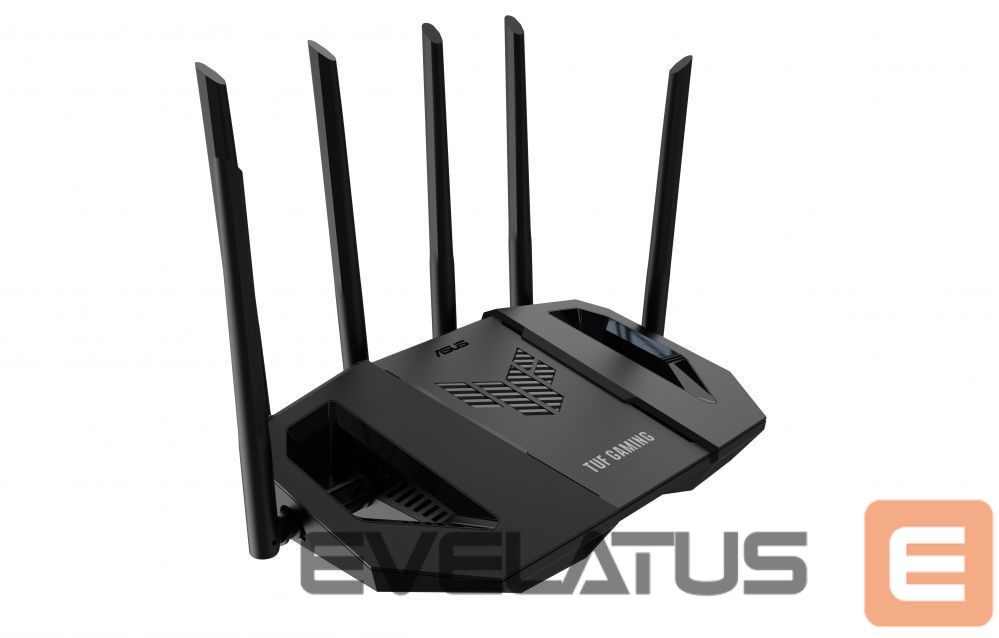 Ruuterid Asus | Dual Band WiFi 7 Extendable Gaming Router | TUF Gaming BE6500 | 802.11be | 6500 Mbit/s | Ethernet LAN (RJ-45) ports 4 | Mesh Support Yes | MU-MiMO Yes | Antenna type External fixed | 1