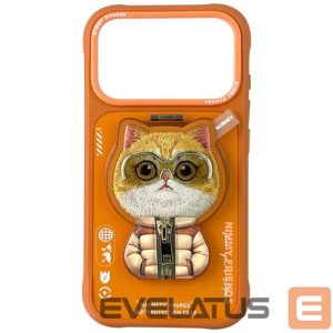 Muud kaubad Nimmy  Nimmy Cool&Cute 2.0 Cat Case for iPhone 17 Pro Max with Magnetic Hanger - Orange 