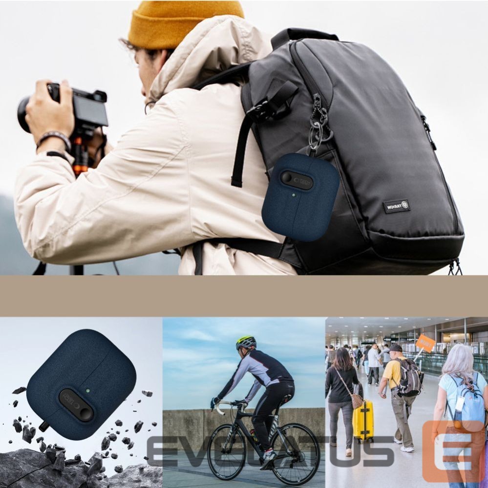 Muud kaubad Tech-Protect Tech-Protect Slim Hook Case for Samsung Galaxy Buds 3 / 3 FE / 3 Pro - Navy Blue