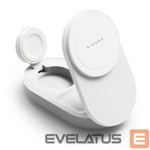 Muud kaubad Ringke  Ringke QI2.2 25W 3in1 Magnetic MagSafe Inductive Charger - White 