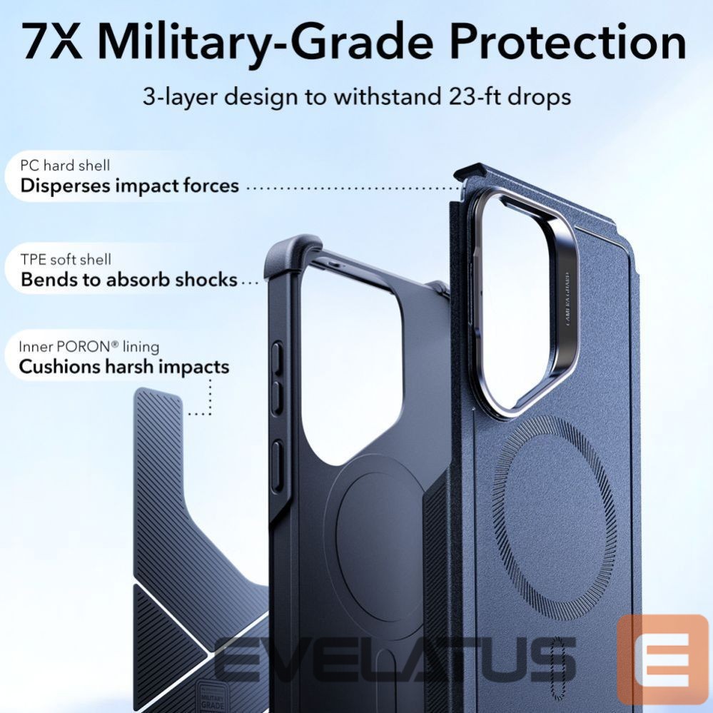Muud kaubad ESR ESR Cyber Tough Kickstand MagSafe Case for Samsung Galaxy S26 Ultra - Navy Blue