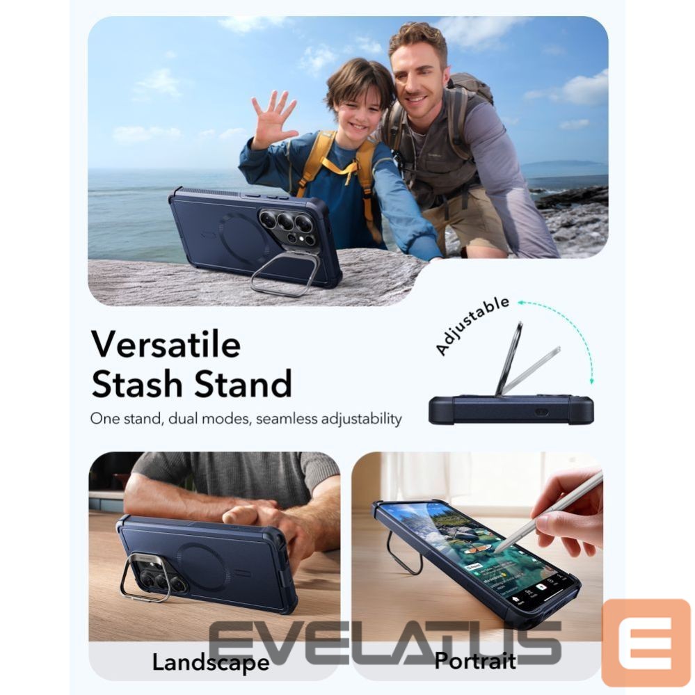 Muud kaubad ESR ESR Cyber Tough Kickstand MagSafe Case for Samsung Galaxy S26 Ultra - Navy Blue
