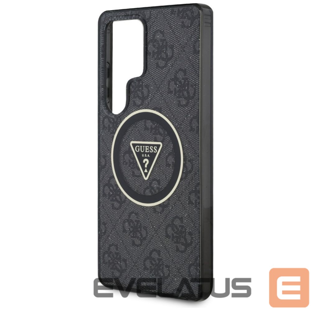 Muud kaubad Guess Guess 4G Glitter Triangle Buttons MagSafe Case for Samsung Galaxy S25 Ultra Black