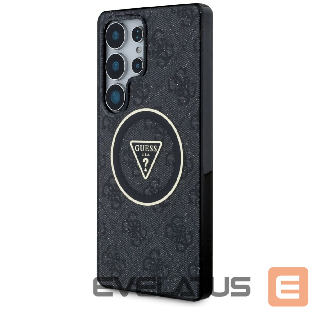 Muud kaubad Guess Guess 4G Glitter Triangle Buttons MagSafe Case for Samsung Galaxy S25 Ultra Black