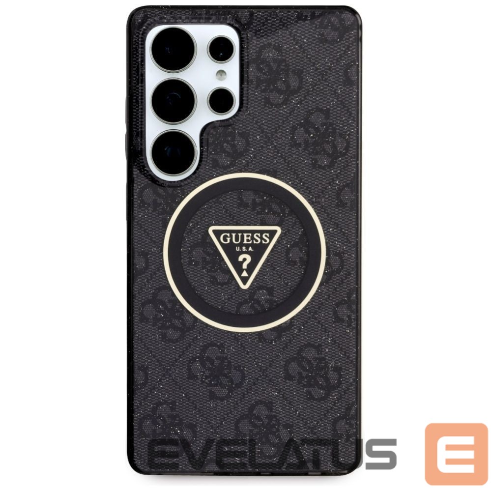Muud kaubad Guess Guess 4G Glitter Triangle Buttons MagSafe Case for Samsung Galaxy S25 Ultra Black