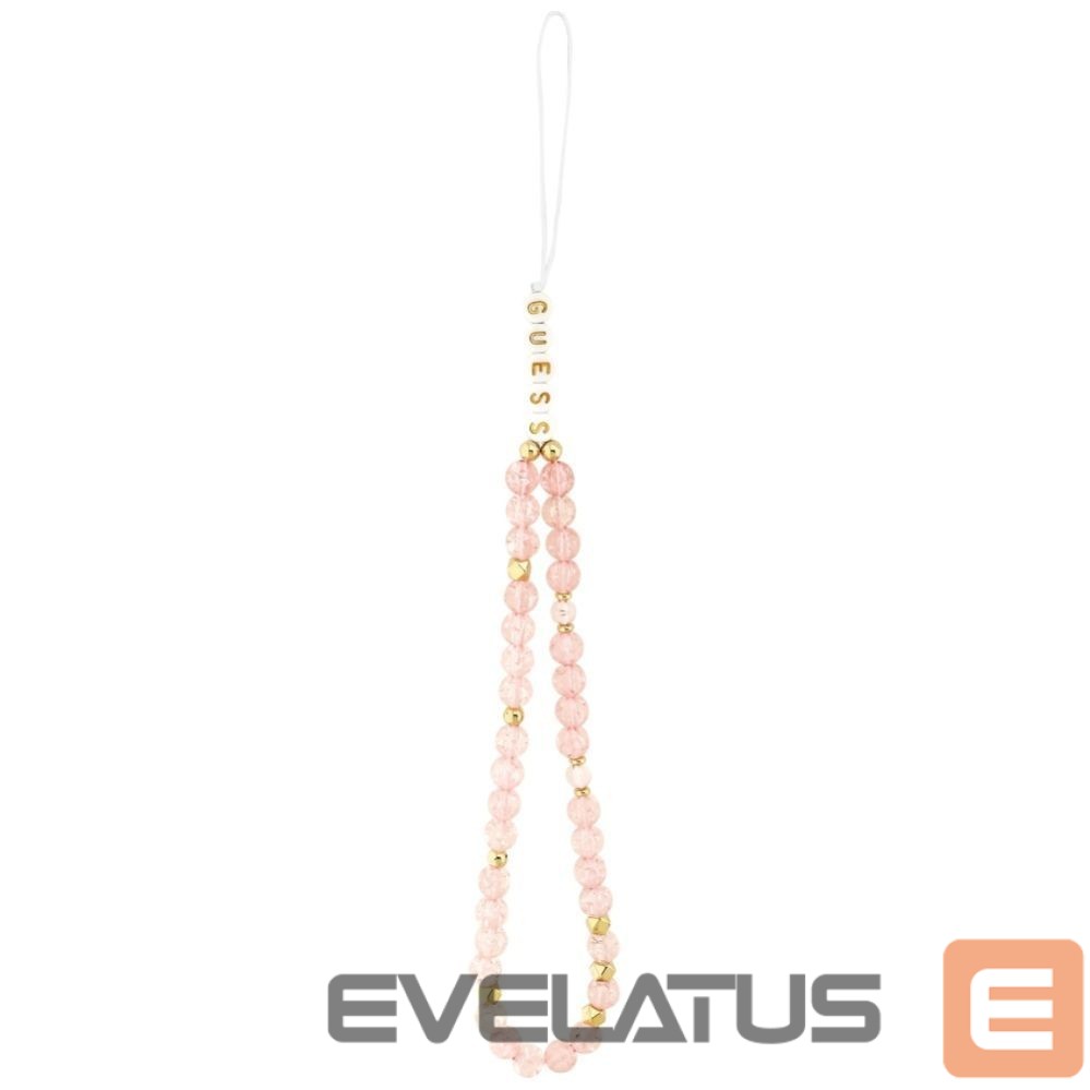 Muud kaubad Guess Guess IML Flowers Electro Pearl Strap MagSafe Case for iPhone 17 Pro Max - Pink