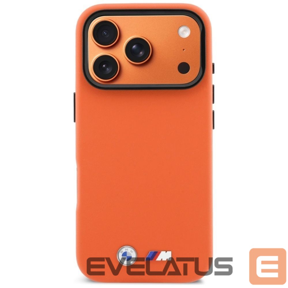 Muud kaubad BMW BMW M Metal Logo MagSafe Case for iPhone 17 Pro - Orange