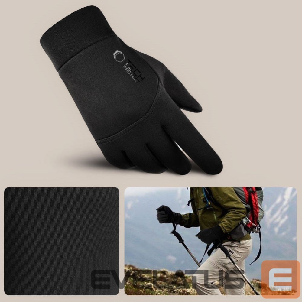 Jalgratta tarvik Tech-Protect Tech-Protect WG01 Gloves with Touch Tips M - Black
