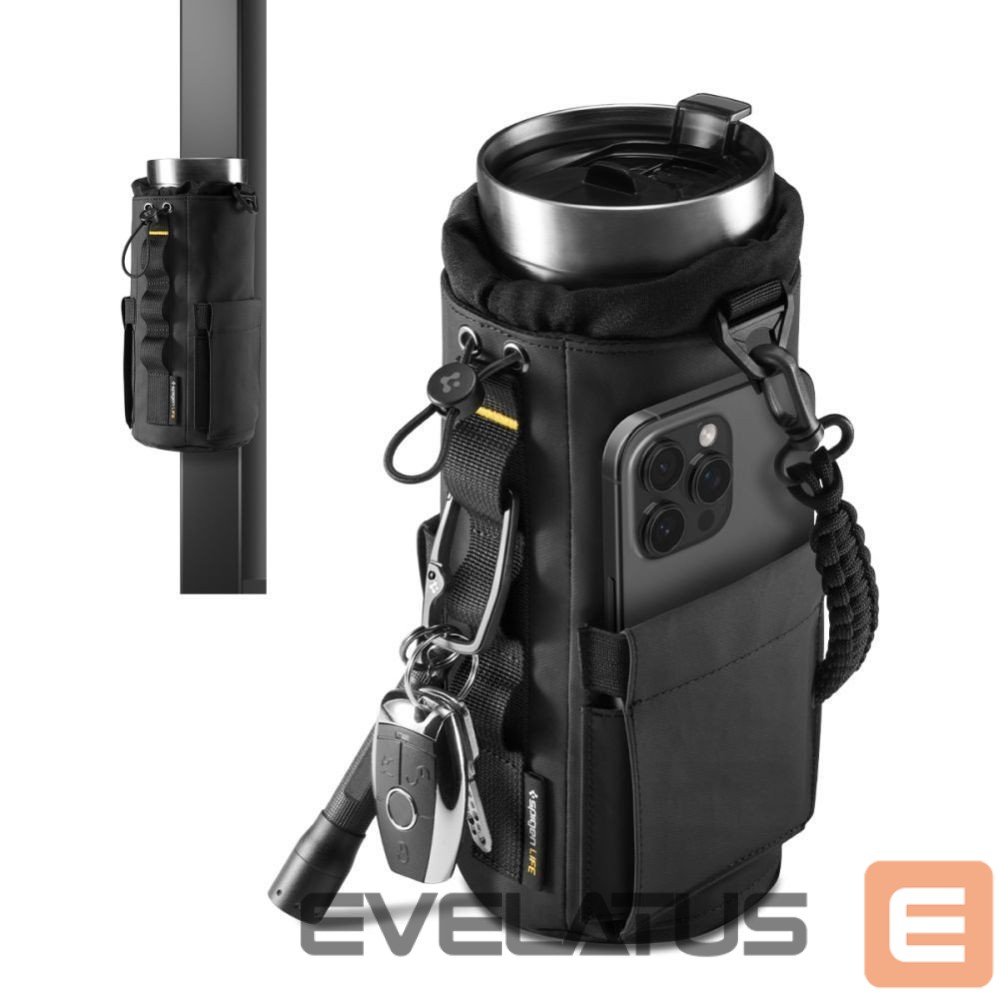 Jalgratta tarvik Spigen Spigen Tumbler Holder Bag Magnetic for Water Bottle, Phone, Keys - Black