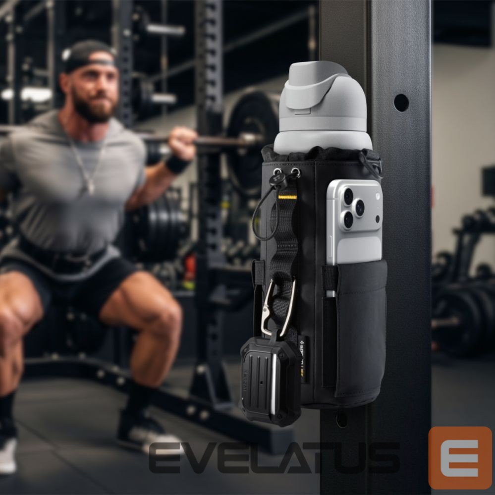 Jalgratta tarvik Spigen Spigen Tumbler Holder Bag Magnetic for Water Bottle, Phone, Keys - Black