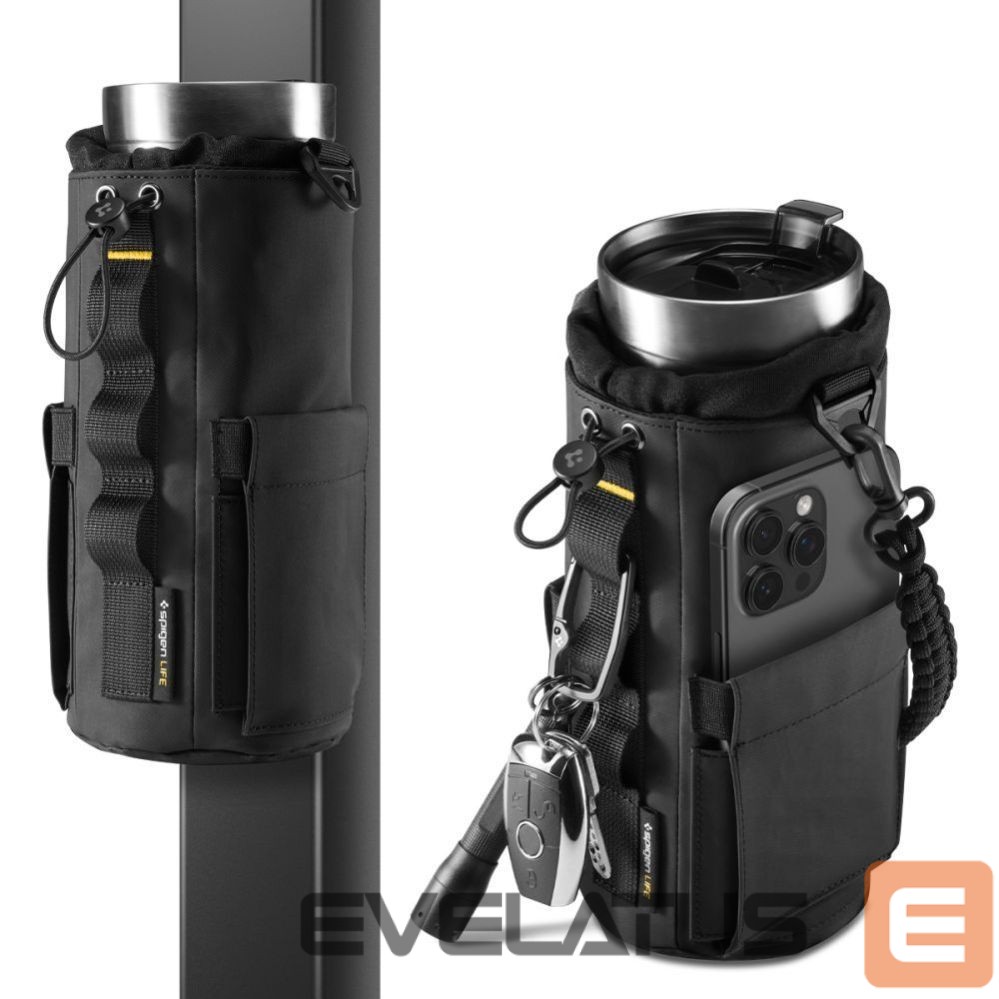 Jalgratta tarvik Spigen Spigen Tumbler Holder Bag Magnetic for Water Bottle, Phone, Keys - Black