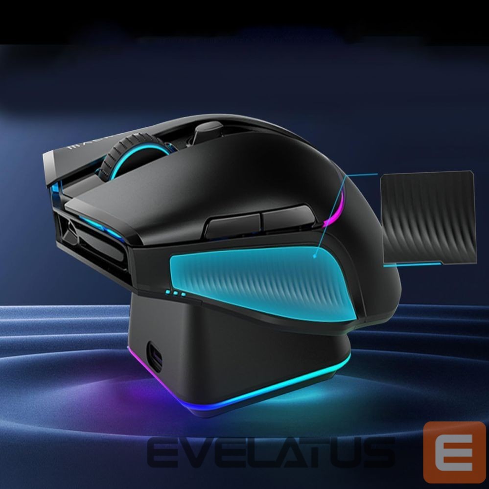 Muu Machenike Machenike L8 Pro Wireless Gaming Mouse with Charging Station - Black