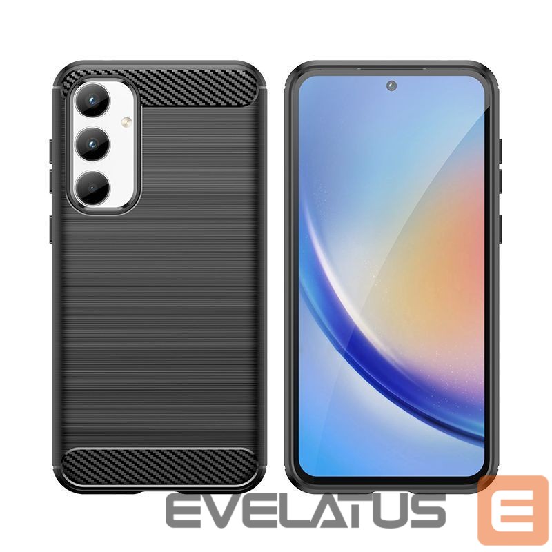 Muud kaubad Hurtel Carbon Case for Samsung Galaxy A35 - black