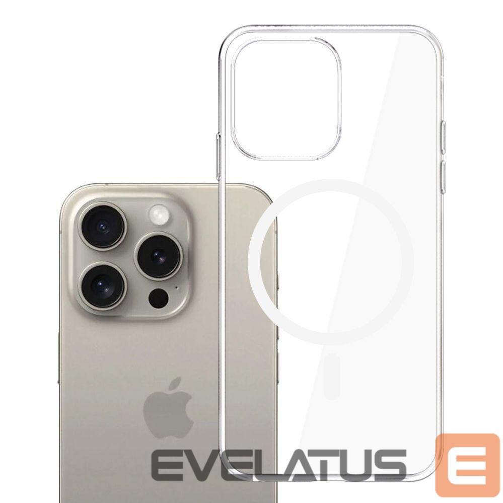Muud kaubad 3MK 3mk Clear MagCase Case for Apple iPhone 15 Pro Max - Transparent