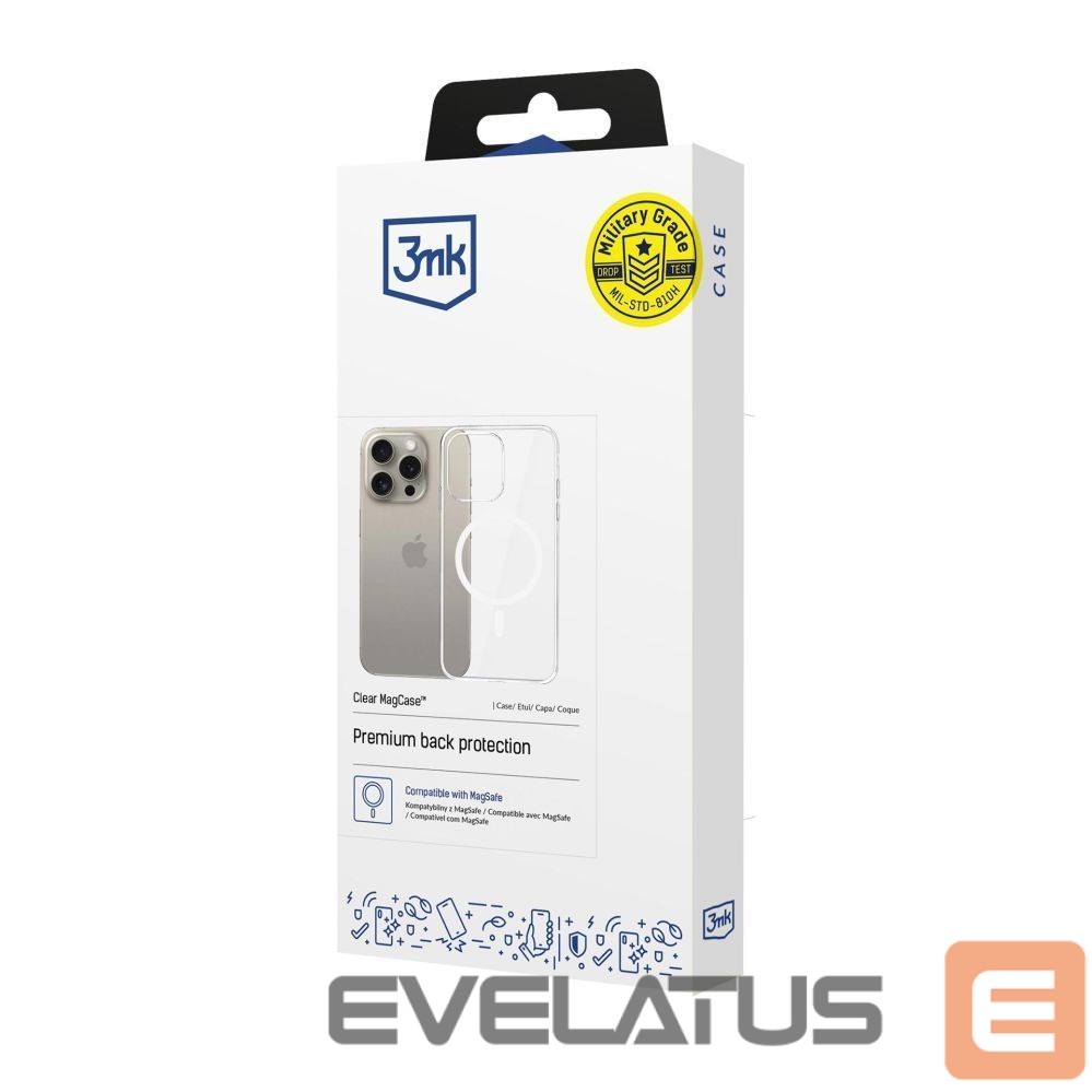 Muud kaubad 3MK 3mk Clear MagCase Case for Apple iPhone 15 Pro Max - Transparent