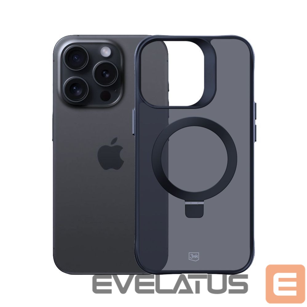 Muud kaubad 3MK 3mk Smoke Case Mag&Stand for Apple iPhone 15 pro max - black