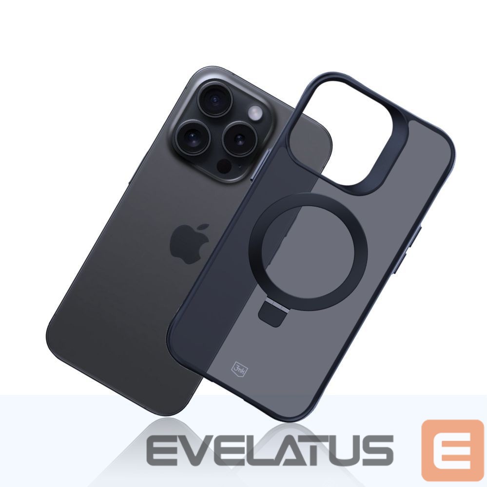 Muud kaubad 3MK 3mk Smoke Case Mag&Stand for Apple iPhone 15 pro max - black