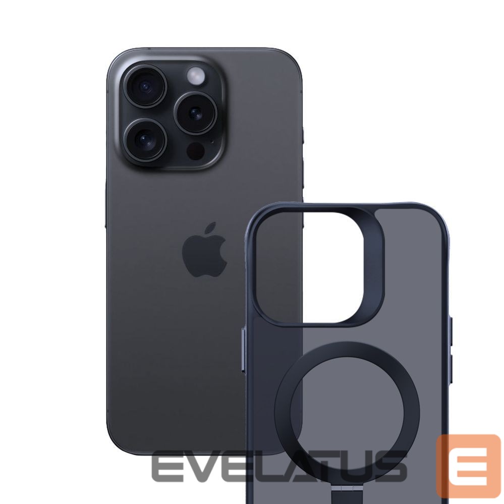 Muud kaubad 3MK 3mk Smoke Case Mag&Stand for Apple iPhone 15 pro max - black