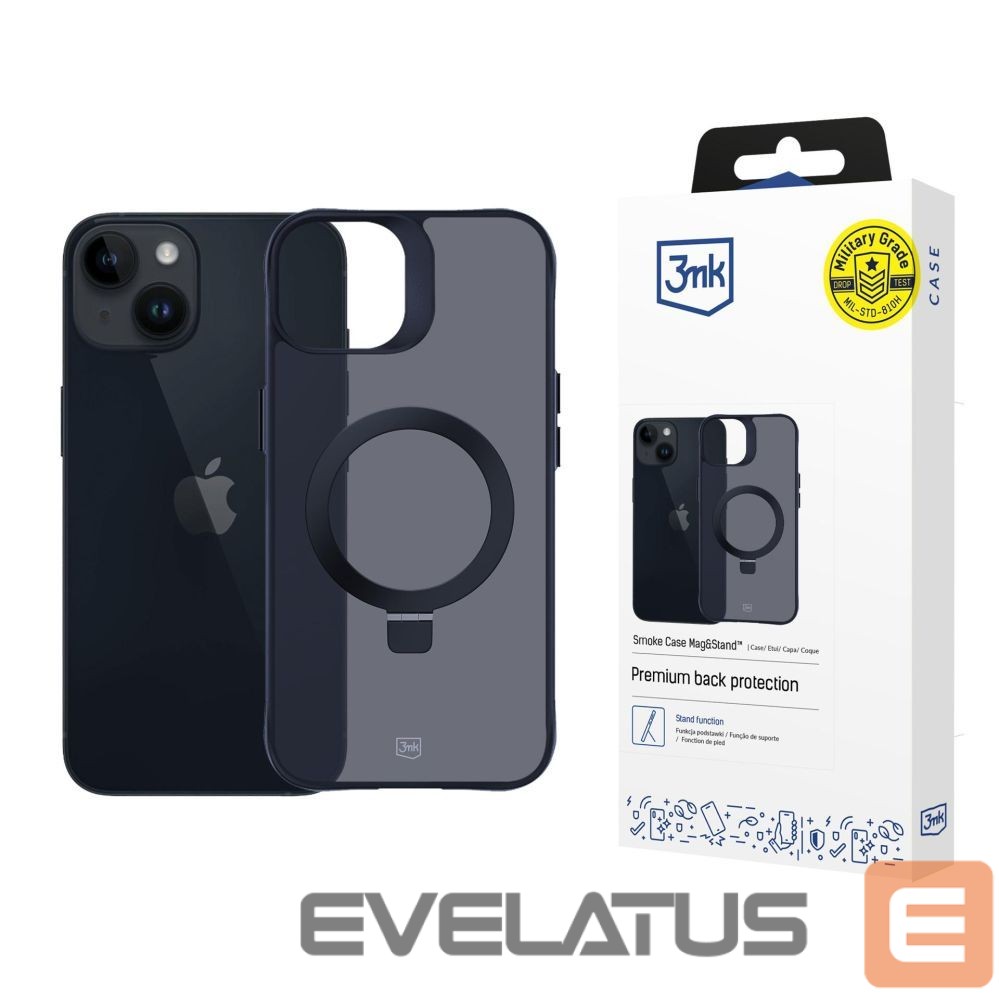 Muud kaubad 3MK 3mk Smoke Case Mag&Stand for Apple iPhone 14 plus - black