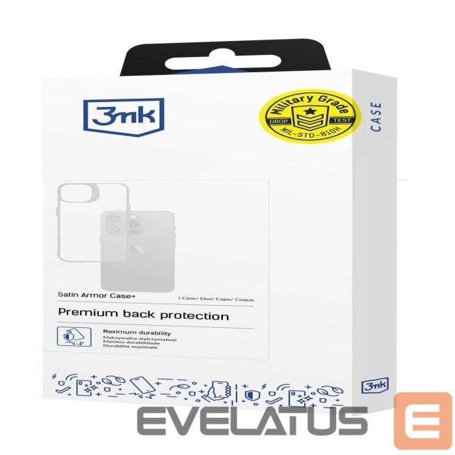 Muud kaubad 3MK 3mk Satin Armor Case+ for Samsung Galaxy S25 - transparent