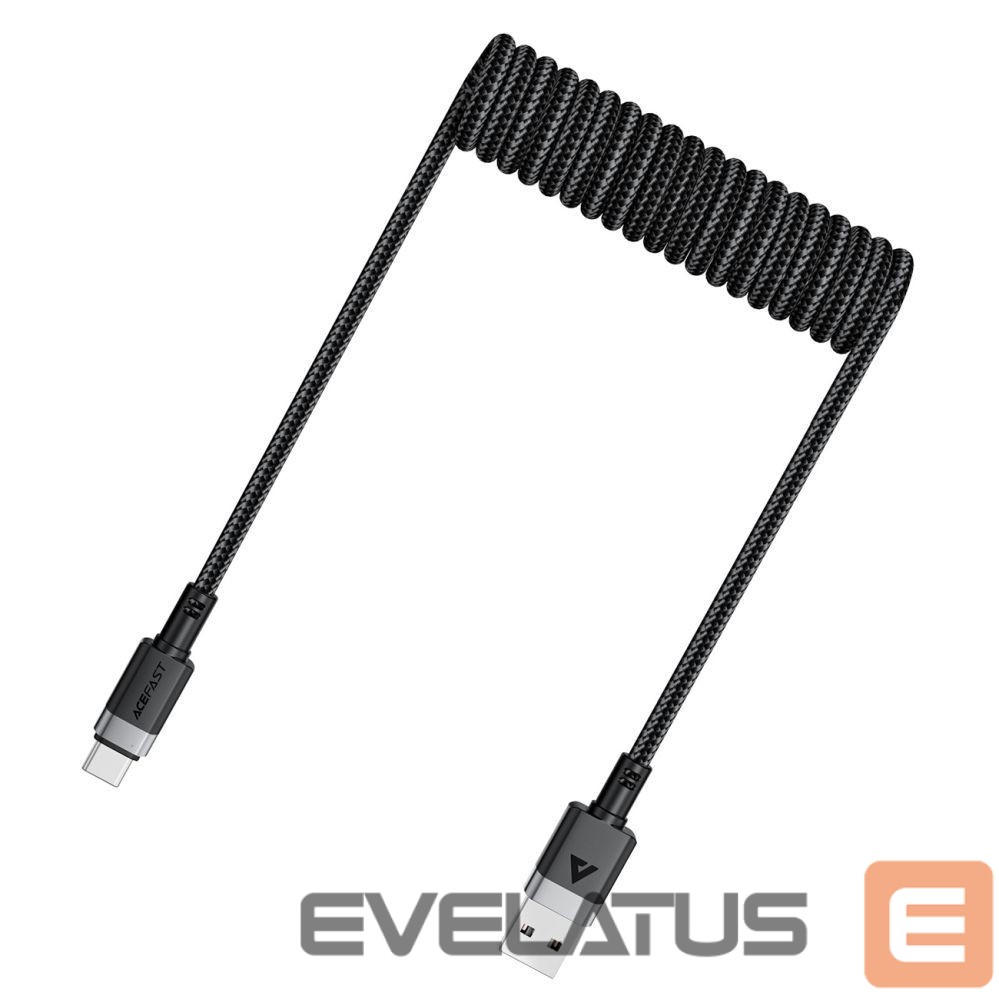 Muud kaubad Acefast Acefast C14-04 USB-A - USB-C Cable Spring 480Mb/s 3A 1.2m - Black