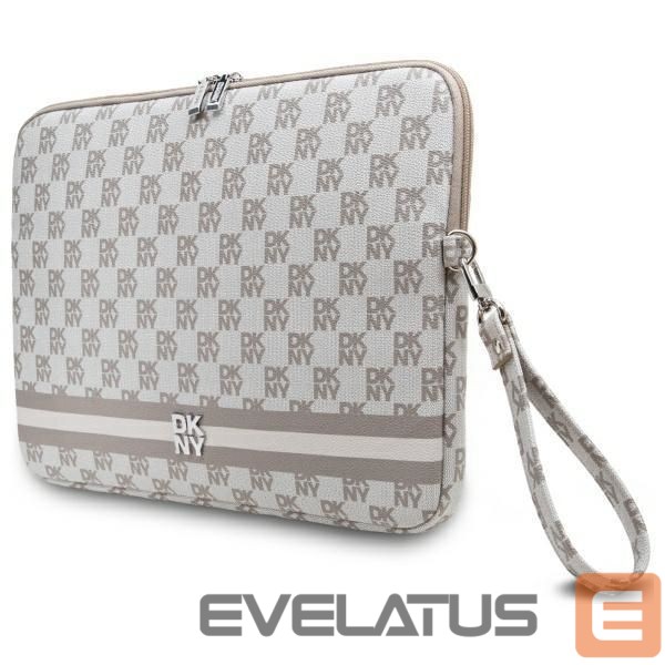 Muud kaubad DKNY DKNY Sleeve Checkered Pattern Printed Stripes 14" Laptop Case - Beige