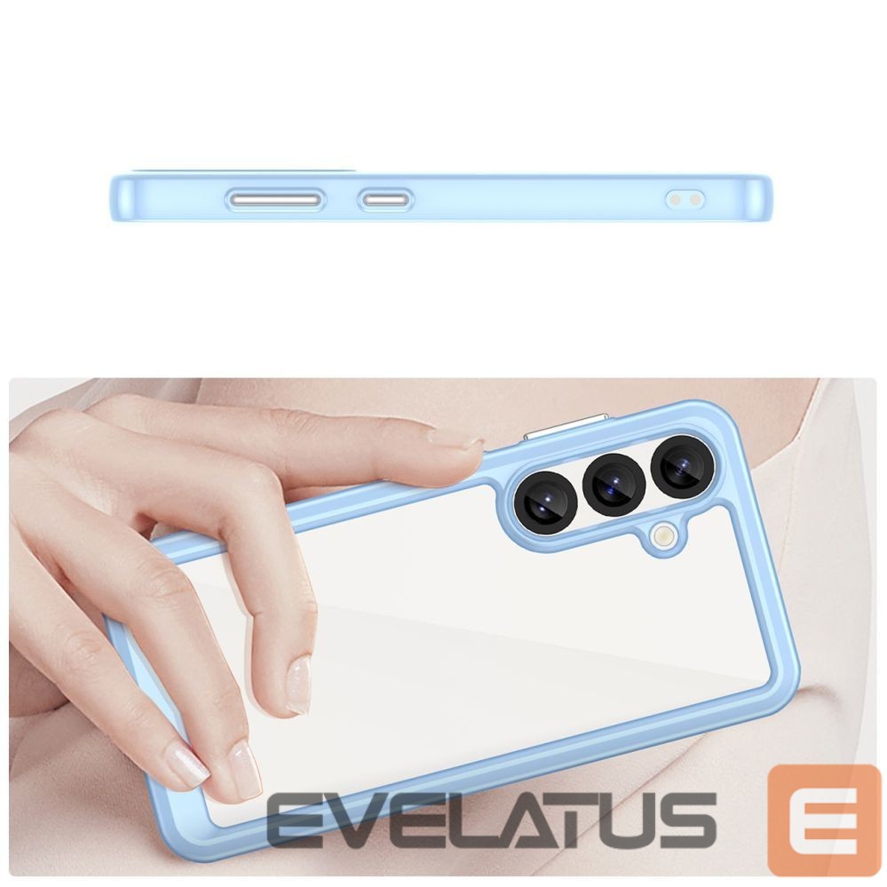 Muud kaubad Hurtel Outer Space Case with Gel Frame for Samsung Galaxy S25 - Blue