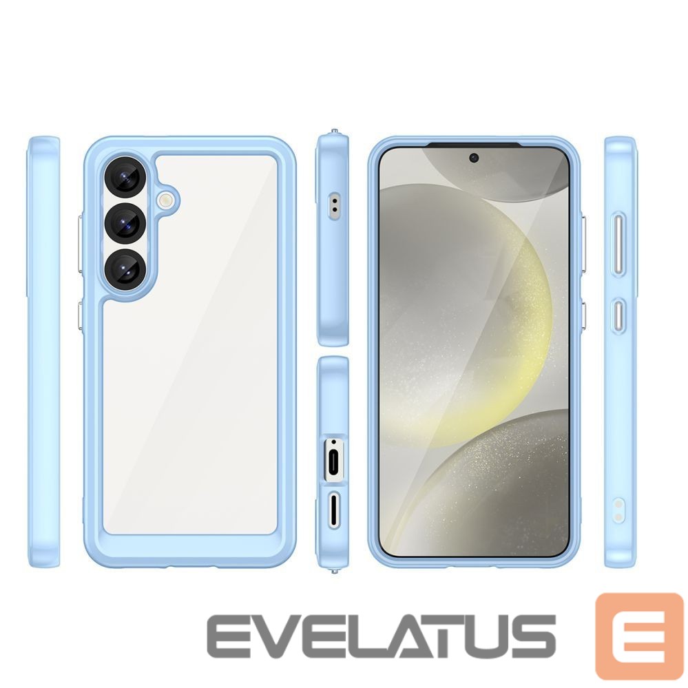 Muud kaubad Hurtel Outer Space Case with Gel Frame for Samsung Galaxy S25 - Blue