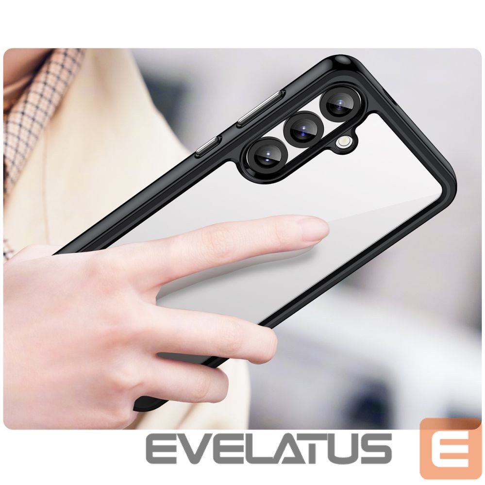 Muud kaubad Hurtel Outer Space Case with Gel Frame for Samsung Galaxy S25+ - Black