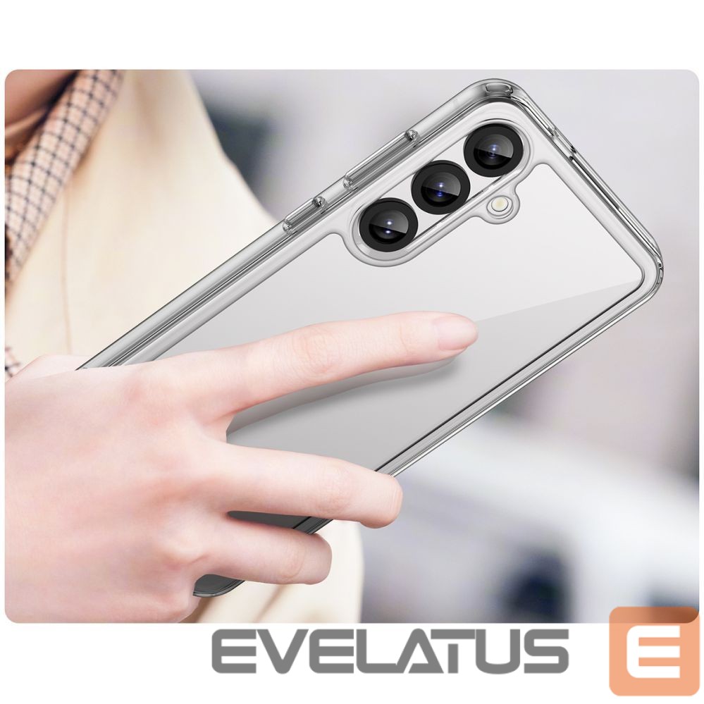 Muud kaubad Hurtel Outer Space Case with Gel Frame for Samsung Galaxy S25+ - Transparent