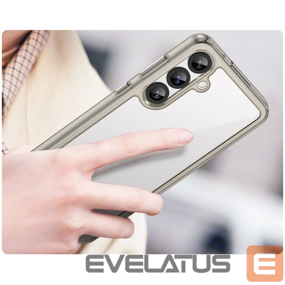Muud kaubad Hurtel Outer Space Case with Gel Frame for Samsung Galaxy S25+ - Clear Black
