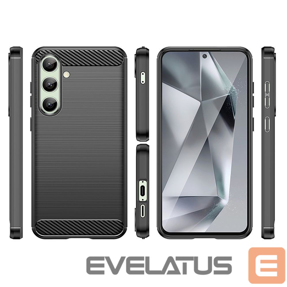 Muud kaubad Hurtel Carbon Case for Samsung Galaxy S24 FE - Black