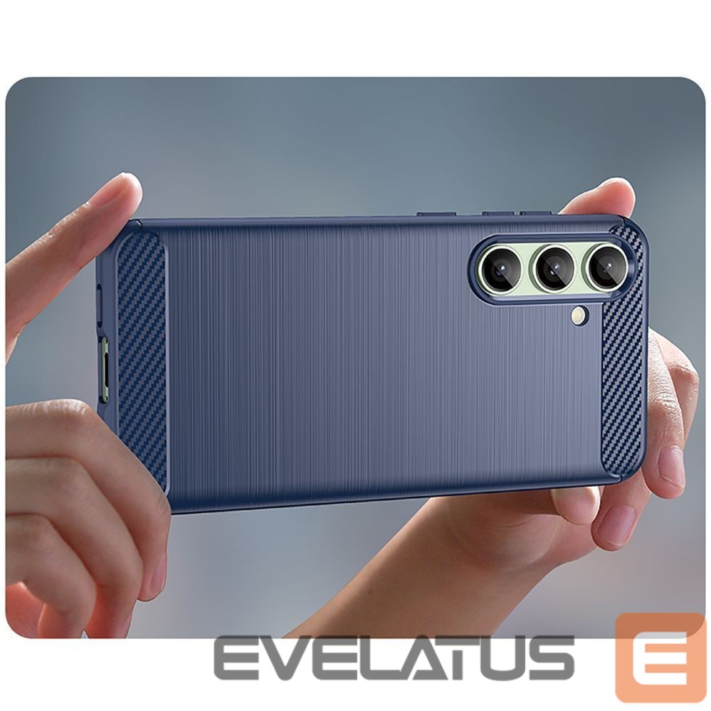 Muud kaubad Hurtel Carbon Case for Samsung Galaxy S24 FE - Blue